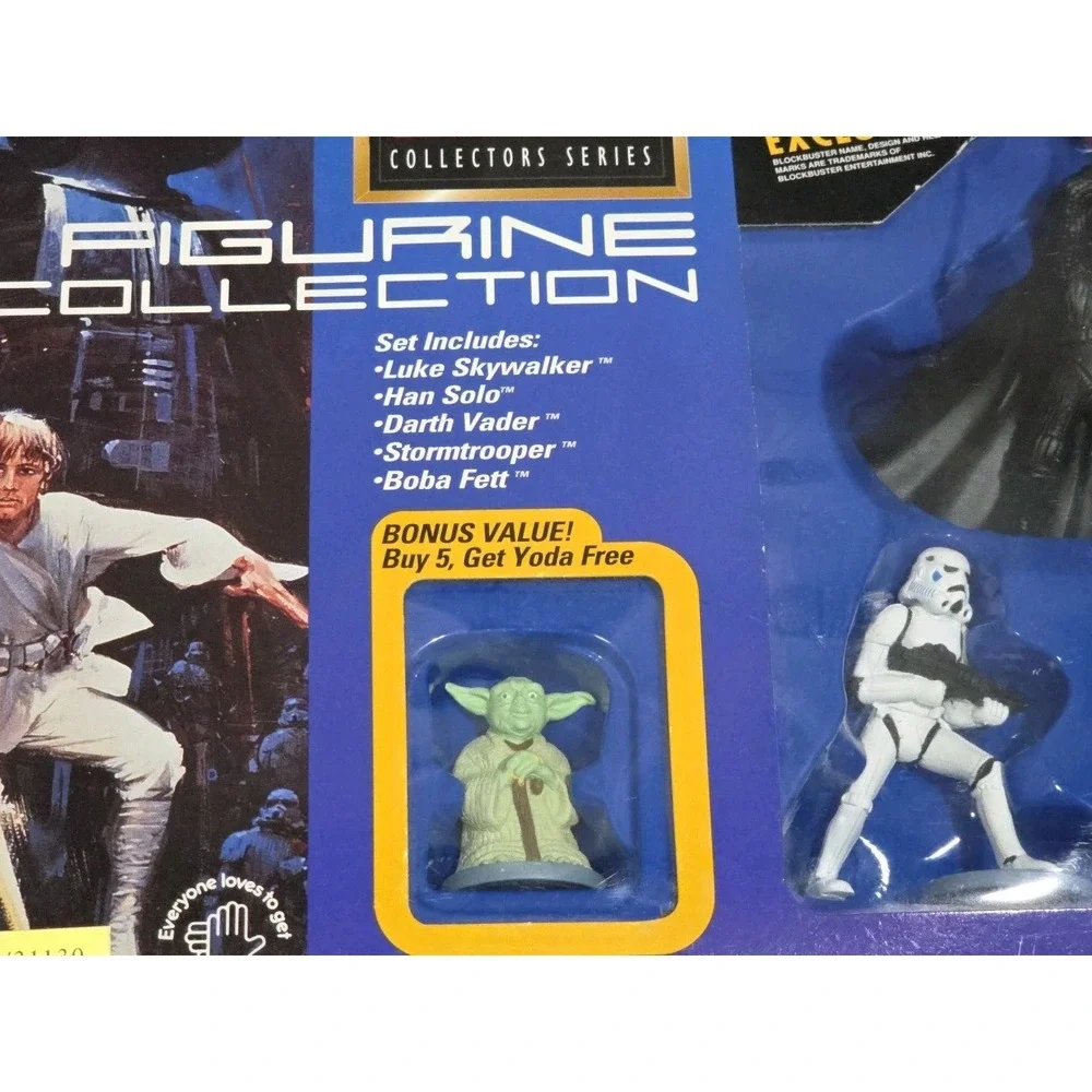 Vtg 1997 BLOCKBUSTER EXCLUSIVE Star Wars Figurine Collection‎ Applause Toys Ltd